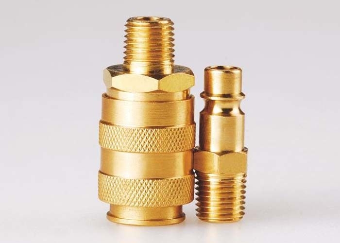 European Type Parker Quick Disconnect Couplings Pneumatic In Brass LSQDG