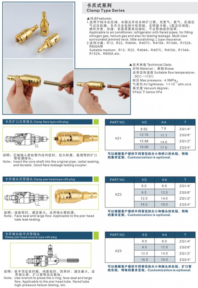 Clamp Type Series Refrigeration Couplings , Pressure Proof