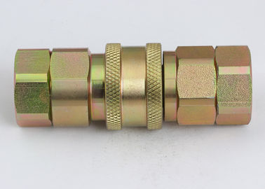 Chrome Three Hydraulic Quick Connect Couplings ,  LSQ-S9 Close Type Quick Disconnect Coupling