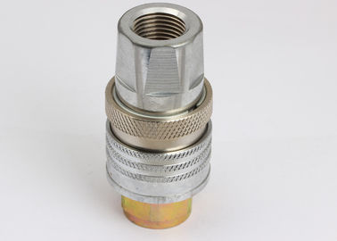 TEMA TH Type High Flow Hydraulic Quick Couplers Chrome Three For Construction Equipment