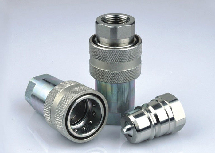 Truck Type High Flow Hydraulic Quick Couplers , Carbon Steel Quick