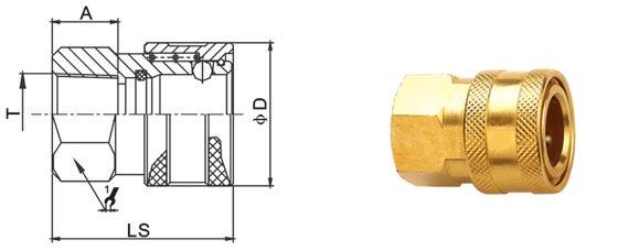 Medium Pressure Hydraulic Quick Disconnect Couplings LSQ-RD General Application