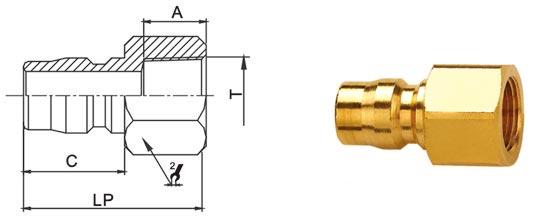 Medium Pressure Hydraulic Quick Disconnect Couplings LSQ-RD General Application
