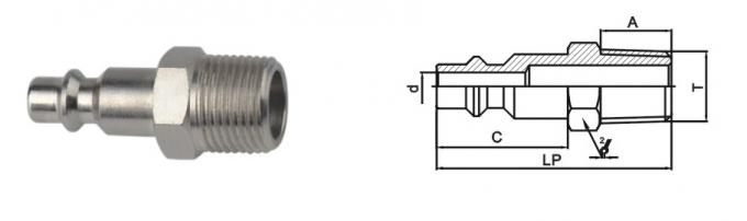 Interchangeable Pneumatic Quick Connect Coupling Miniature ISO 6150B Standard
