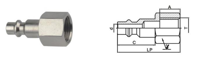 Interchangeable Pneumatic Quick Connect Coupling Miniature ISO 6150B Standard