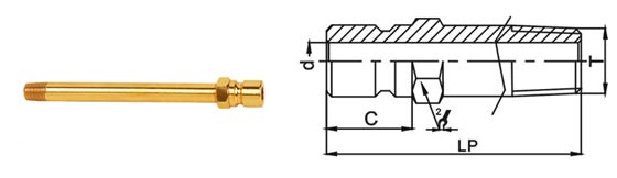 Antifraying Pneumatic Quick Release Coupling For Injecting Mold Machine