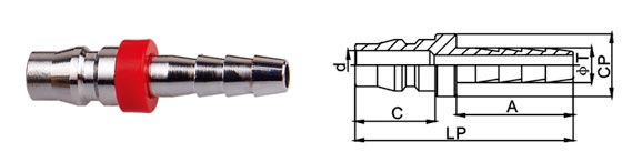 Flexible Durable Brass Quick Release Coupling LSQ-CC Use For Shipping Building
