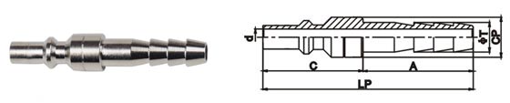 Small Dimensions Female Quick Release Coupling LSQ-CC50 Japanese Type