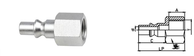 1.6 Mpa Pneumatic Quick Connect Coupling , LSQ-300 CEJN 300 Type Quick Connect Coupling