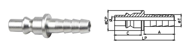 1.6 Mpa Pneumatic Quick Connect Coupling , LSQ-300 CEJN 300 Type Quick Connect Coupling