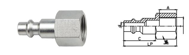 Lightweight Pneumatic Quick Connect Coupling , Interchang - Eability High Flow Coupler