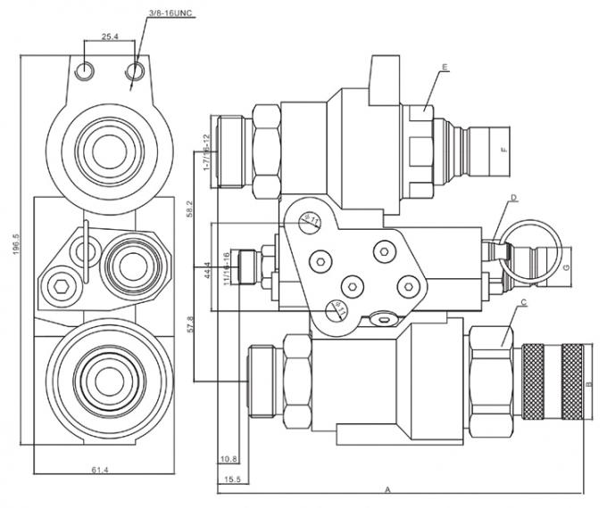 Easy Cleaning Flush Face Hydraulic Quick Couplers , Durable Parker Flat